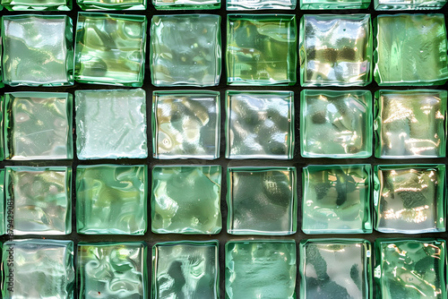 Glass Blocks Wall Texture Background photo