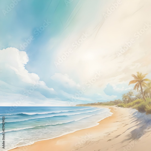 Wallpaper Mural abstract summer background Torontodigital.ca