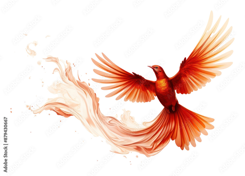 Fototapeta premium PNG Phoenix bird animal creativity splattered.
