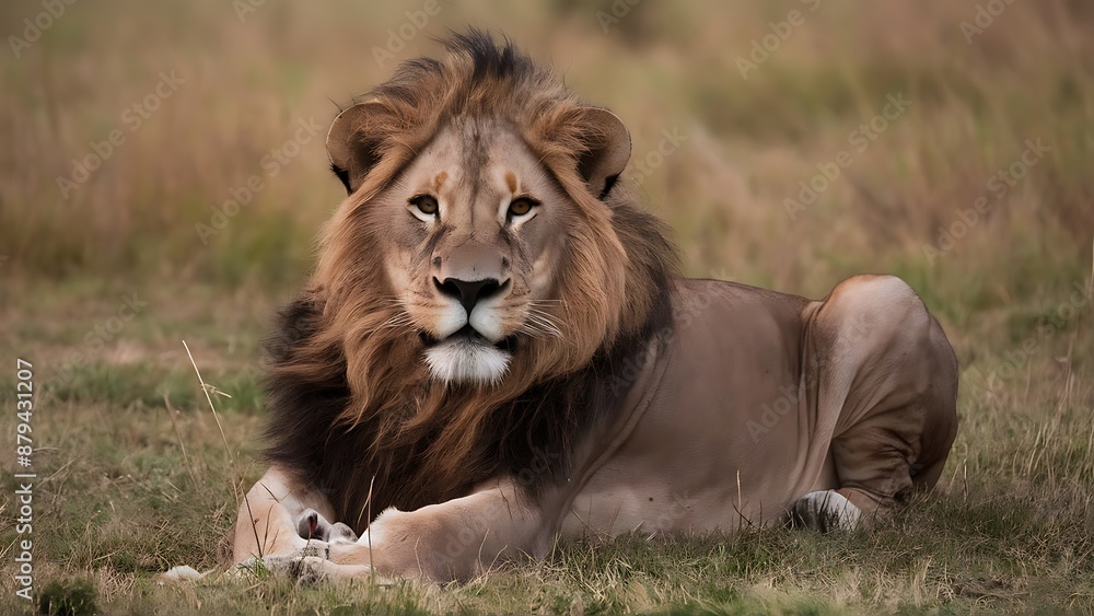 Portrait of African Lion Wallpaper Portrait of African Lion Wallpaper