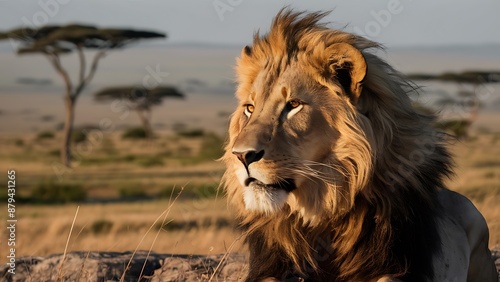 Portrait of African Lion Wallpaper