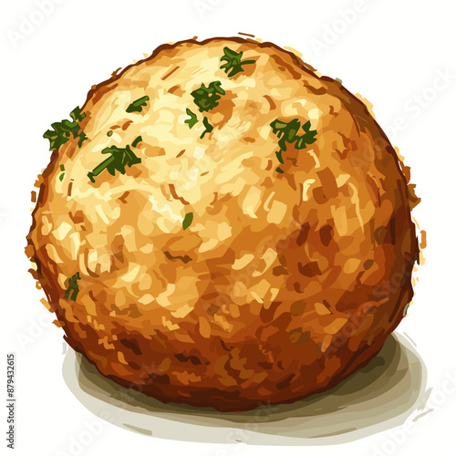 German Knödel Vector Illustration