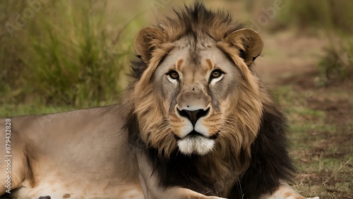 Portrait of African Lion Wallpaper