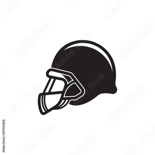 Rugby helmet vector illustration symbol design