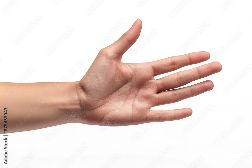 Open Hand Gesture on White Background Open Hand Gesture on White Background