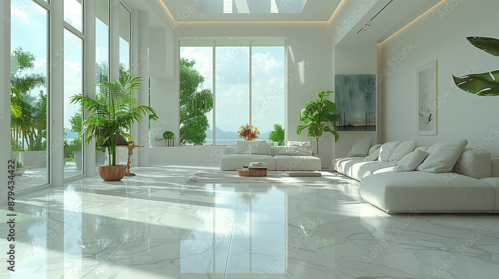Modern living room interior in a luxury home Modern living room interior in a luxury home