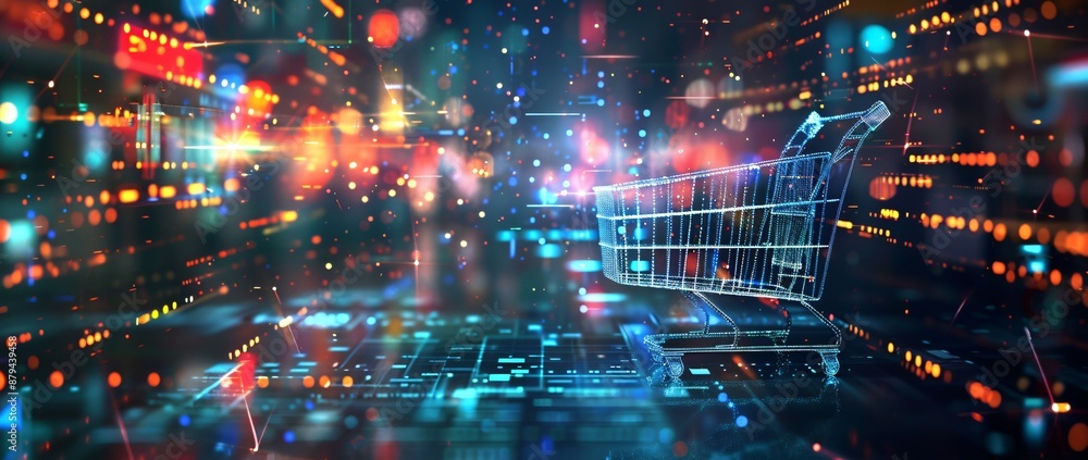 e-commerce blue to transactional silver background with pixelated motifs of shopping carts .
e-commerce blue to transactional silver background with pixelated motifs of shopping carts .