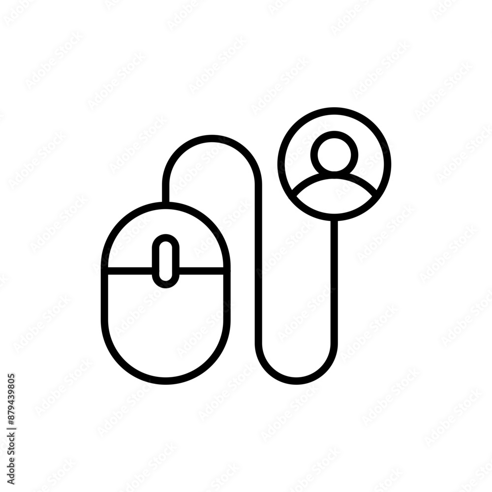 Personal mouse outline icons, minimalist vector illustration ,simple transparent graphic element .Isolated on white background Personal mouse outline icons, minimalist vector illustration ,simple transparent graphic element .Isolated on white background