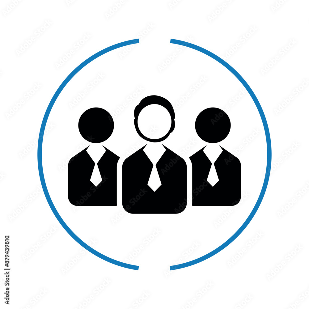 Target customer icon on people vector Target customer icon on people vector
