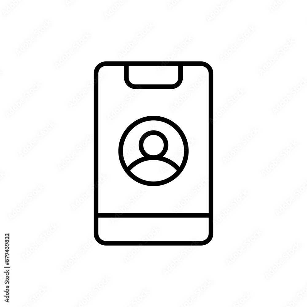Personal smartphone outline icons, minimalist vector illustration ,simple transparent graphic element .Isolated on white background Personal smartphone outline icons, minimalist vector illustration ,simple transparent graphic element .Isolated on white background