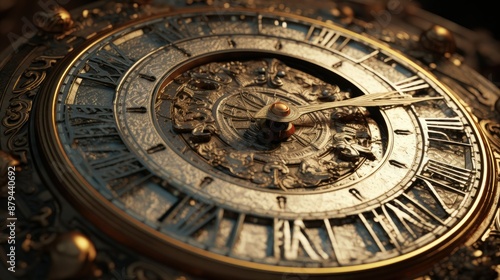 an antique clock face