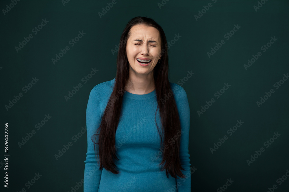 Smiling Woman With Long Hair Smiling Woman With Long Hair