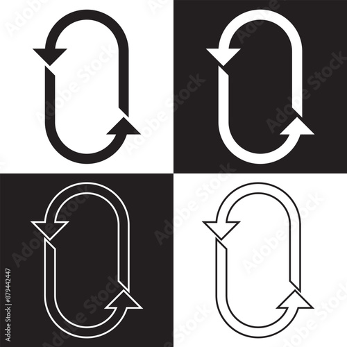 Repost icon, repost symbol, repost sign. Vector illustration. isolated on black and white background. EPS 10