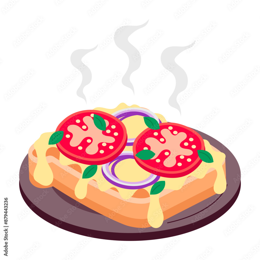 Hot dumplings with sauce, flat style sticker
Hot dumplings with sauce, flat style sticker