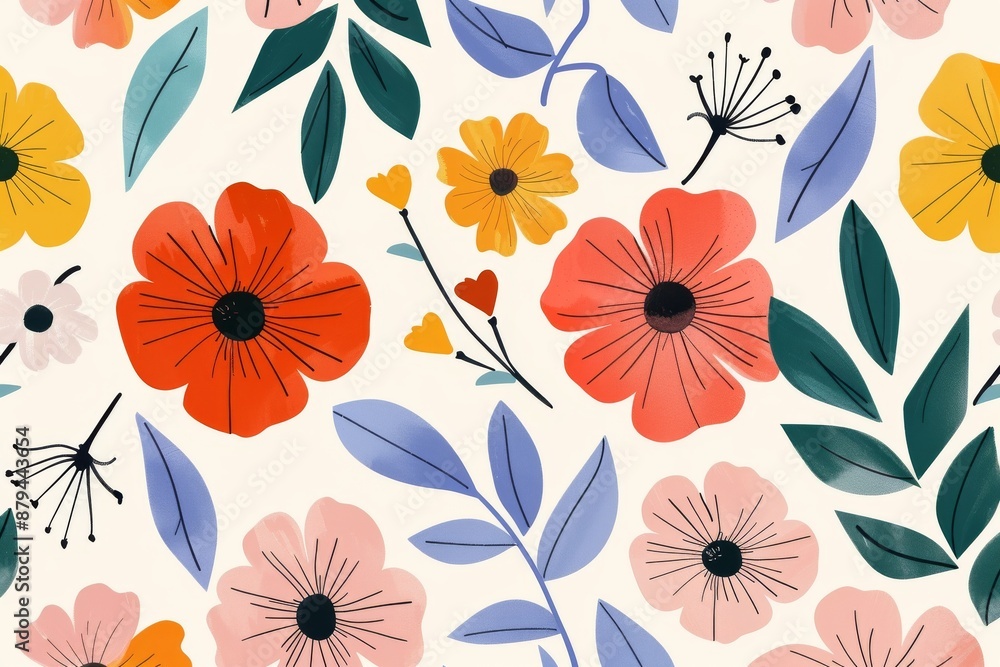 A vibrant top-down view of a diverse mix of flowers bathed in sunlight. Beautiful simple AI generated image in 4K, unique. A vibrant top-down view of a diverse mix of flowers bathed in sunlight. Beautiful simple AI generated image in 4K, unique.