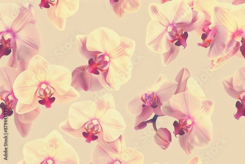 A vibrant top-down view of a diverse mix of flowers bathed in sunlight. Beautiful simple AI generated image in 4K, unique.