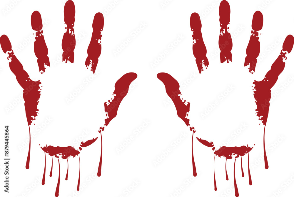 Bloody Hand Print, Bloody Hand Halloween Zombie Embroidery Design ...