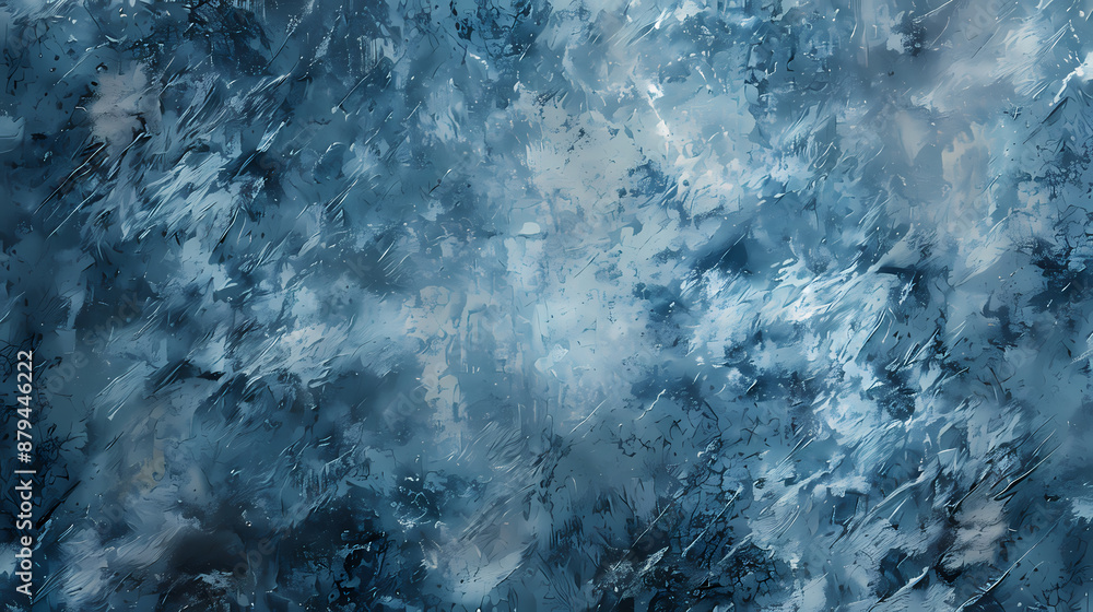Abstract blue and gray watercolor painting with textured brushstrokes and dynamic patterns. Abstract blue and gray watercolor painting with textured brushstrokes and dynamic patterns.