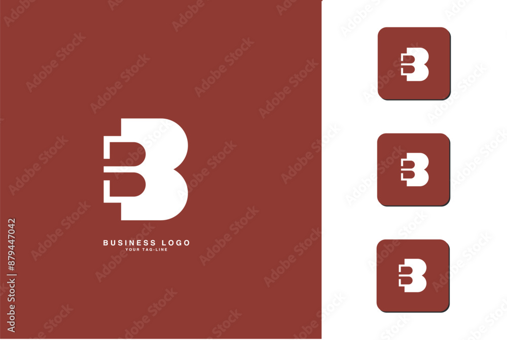 B, BB, Abstract Letters Logo Monogram B, BB, Abstract Letters Logo Monogram
