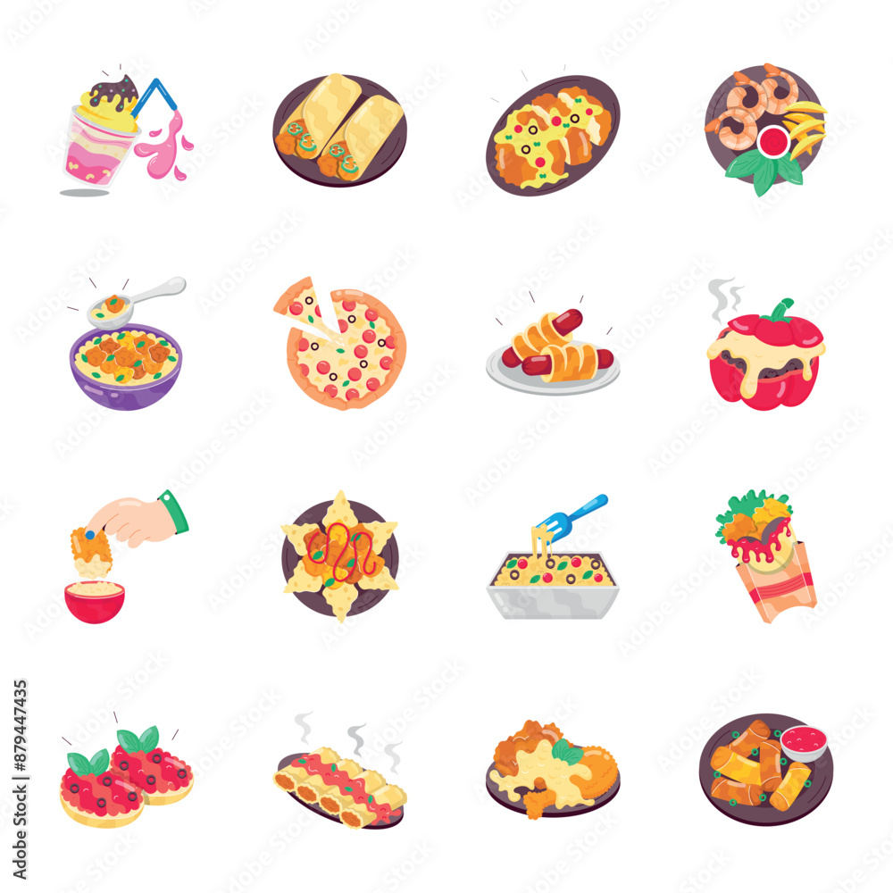 WebBundle of Food Items Flat Stickers
WebBundle of Food Items Flat Stickers