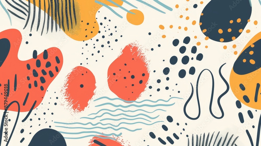 A playful abstract background with bold, colorful shapes and lines, perfect for a fun and creative vibe A playful abstract background with bold, colorful shapes and lines, perfect for a fun and creative vibe