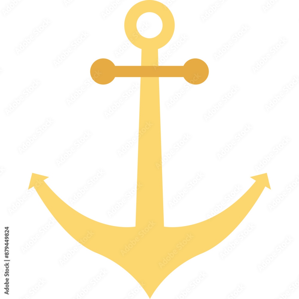 Anchor vector icon isolated background in flat style Anchor vector icon isolated background in flat style