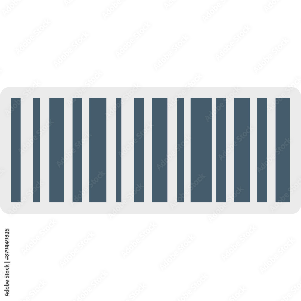 Barcode vector icon isolated background in flat style Barcode vector icon isolated background in flat style