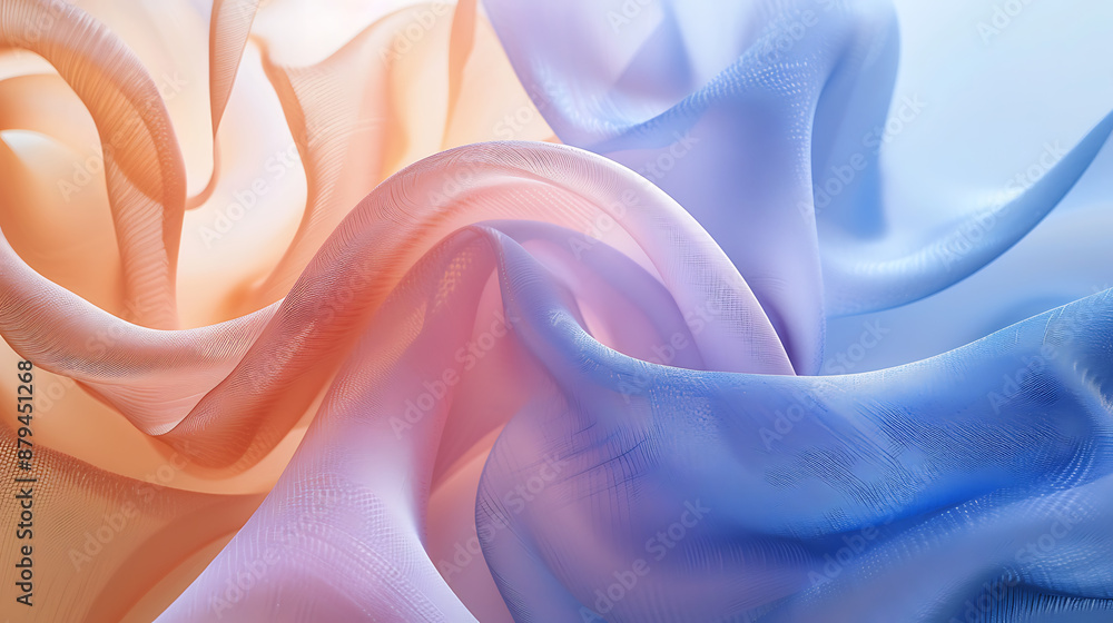 Obraz premium Serenity in Motion: Pastel Fluidity