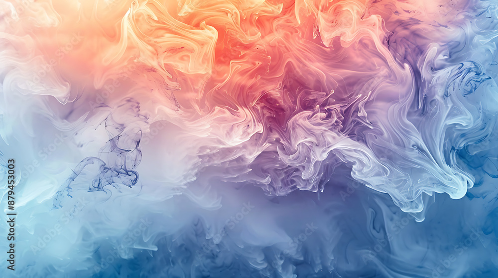 Fototapeta premium Elemental Dance: Fire and Ice Fusion