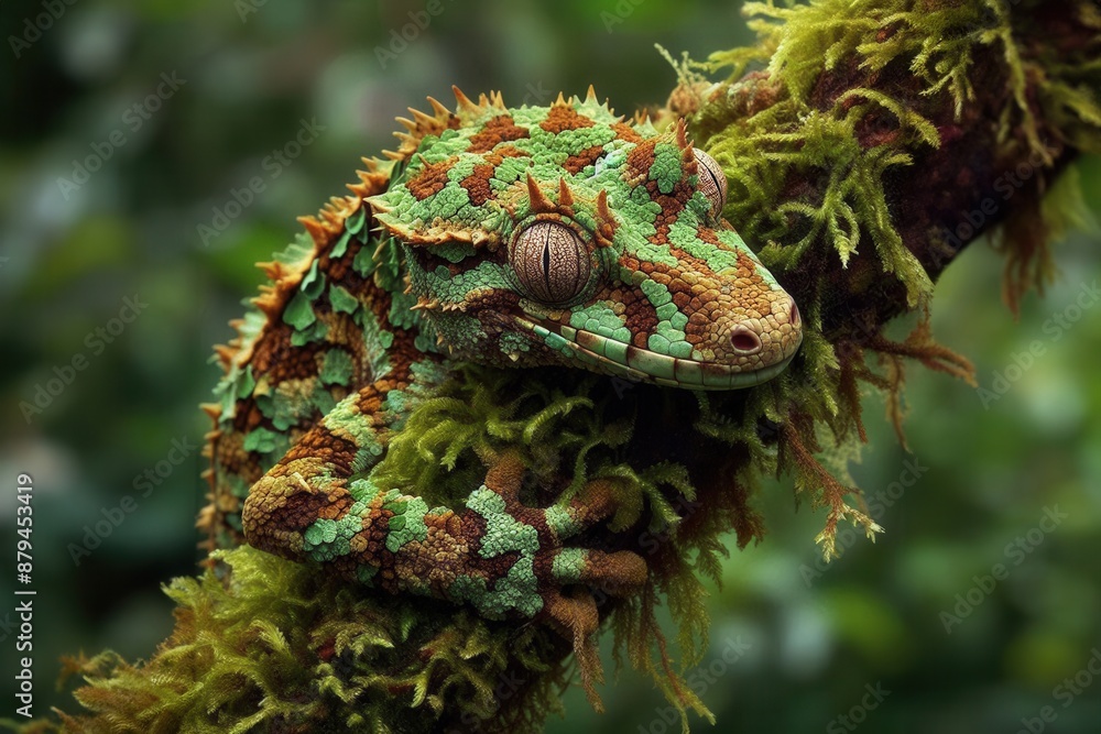 Remarkable camouflage of a perfectly masked mossy leaf-tailed gecko ...