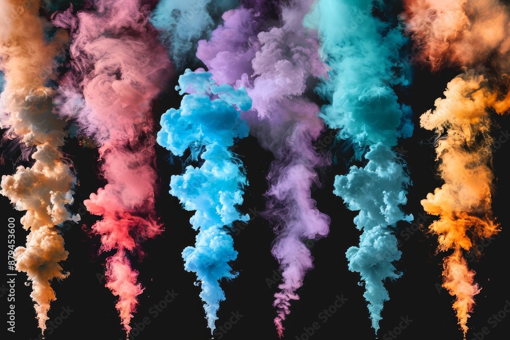 Vibrant Pink Powder Explosion - Dynamic Abstract Smoke Burst on Clean White Background. Beautiful simple AI generated image in 4K, unique. Vibrant Pink Powder Explosion - Dynamic Abstract Smoke Burst on Clean White Background. Beautiful simple AI generated image in 4K, unique.