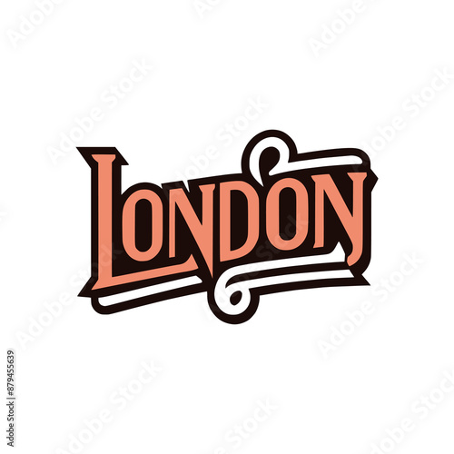 vacation london tshirt fashion sticker vector illustration template design photo