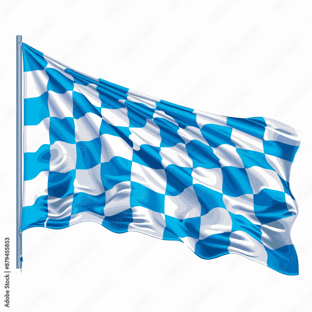 Bavarian Flag Vector Illustration Bavarian Flag Vector Illustration