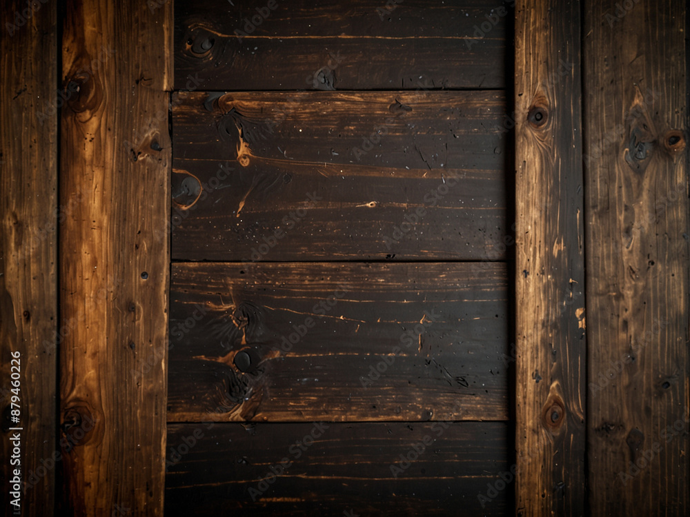 Dark Rustic Wooden Background. Dark Rustic Wooden Background.
