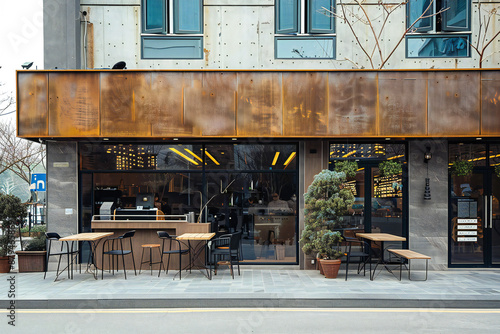 facade of a modern Coffee House