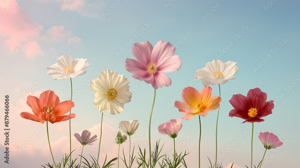 Abstract background of colorful nature scenes with vibrant floral patterns showcasing a spectrum of hues capturing the essence of a rainbow sky scene in a beautifully vivid display of colors Abstract background of colorful nature scenes with vibrant floral patterns showcasing a spectrum of hues capturing the essence of a rainbow sky scene in a beautifully vivid display of colors