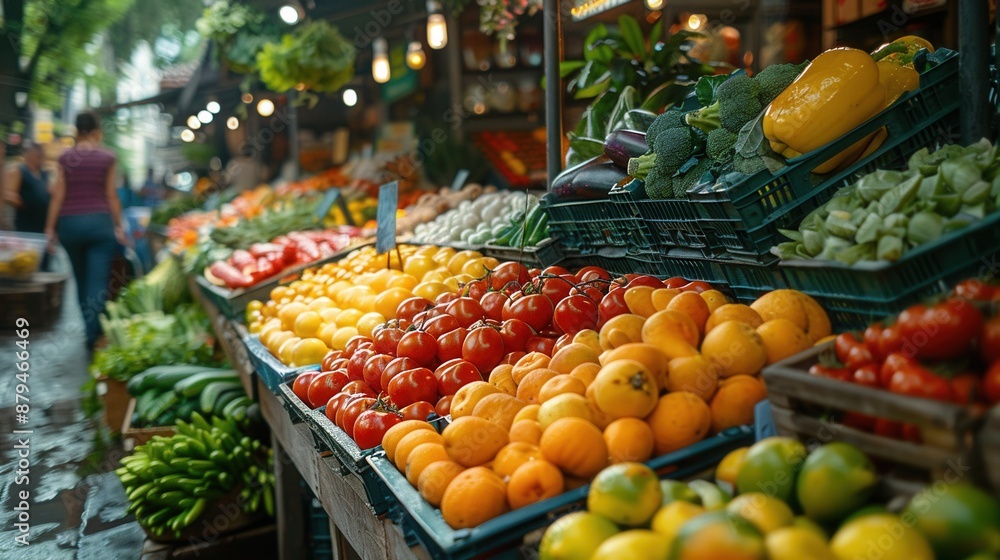 Vibrant Farmers Market Bustling with Fresh Produce and Friendly Vendors Captured with Fujifilm X-T3 and 23mm f/2 Lens Vibrant Farmers Market Bustling with Fresh Produce and Friendly Vendors Captured with Fujifilm X-T3 and 23mm f/2 Lens
