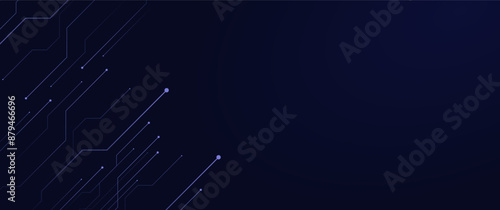 abstract futuristic diagonal electronic circuit board path with copy space, best for background, banner, presentation