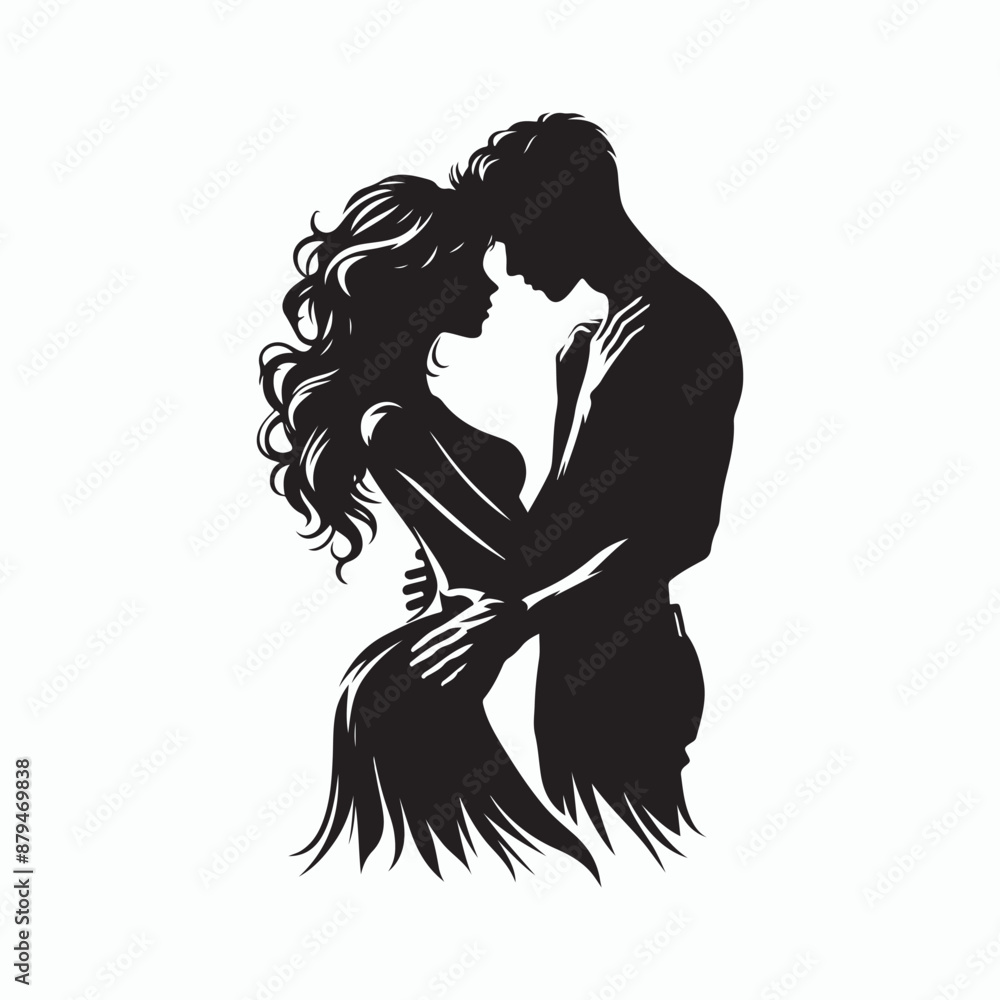 silhouette couple Vector silhouette couple Vector