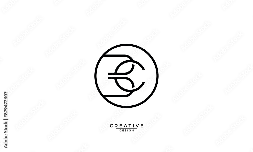 Obraz premium BC, CB, B, C, Abstract Letters Logo Monogram