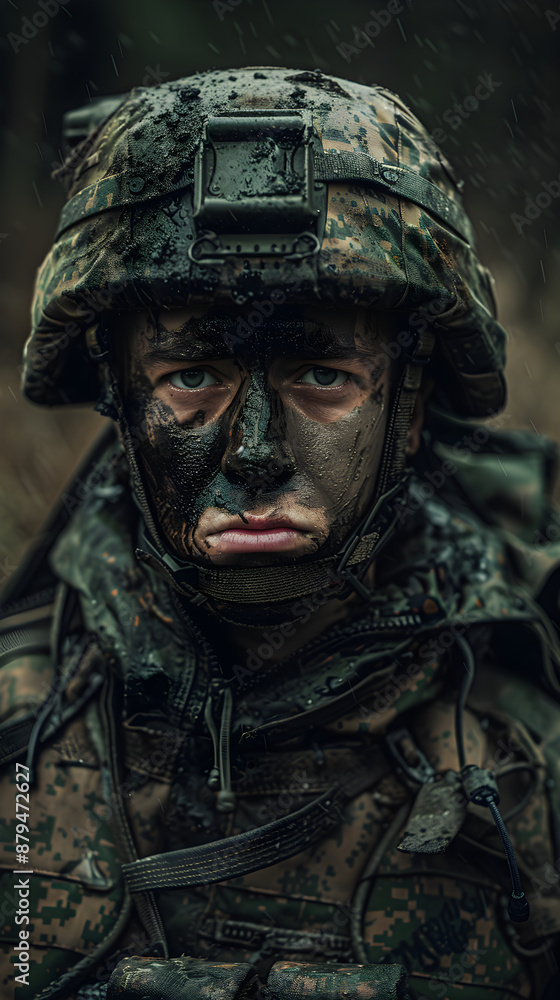 Ukrainian soldier, member of special combat units Ukrainian soldier, member of special combat units