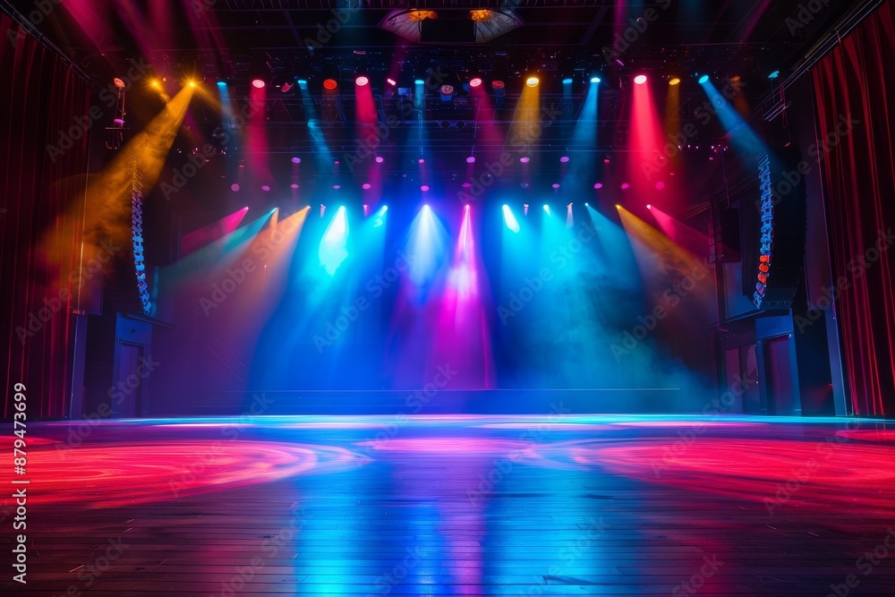 Multicolored smoke puff cloud design elements on a dark background - generative ai	. Beautiful simple AI generated image in 4K, unique.