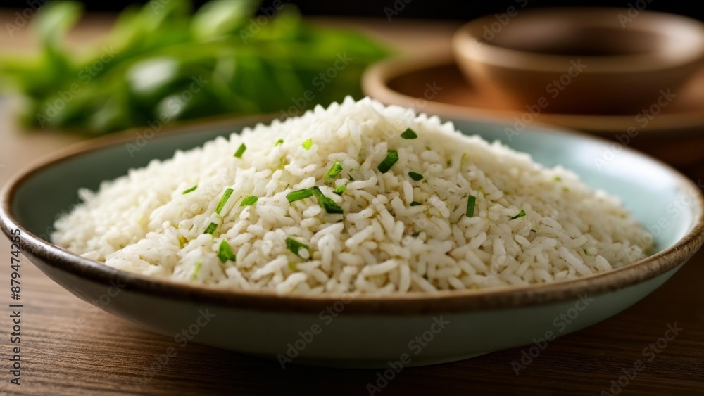 Deliciously seasoned rice ready to be savored Deliciously seasoned rice ready to be savored