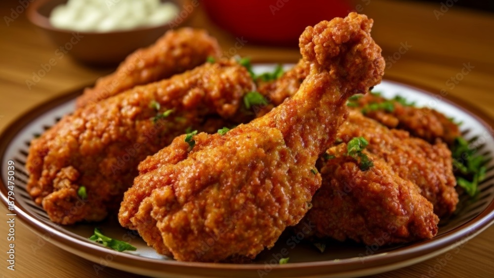 Crispy Fried Chicken ready to savor Crispy Fried Chicken ready to savor