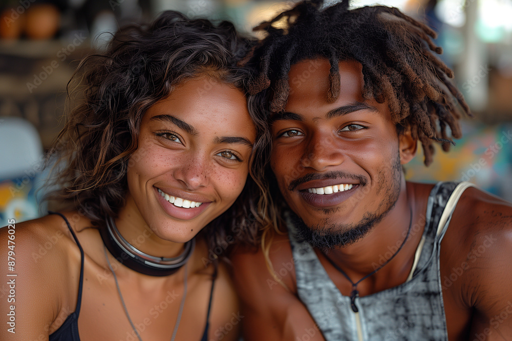 wo dark-skinned teenagers laugh sincerely, modern style, casual style, emotionally. wo dark-skinned teenagers laugh sincerely, modern style, casual style, emotionally.