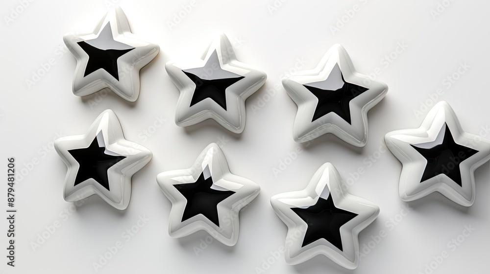 Obraz premium star on white