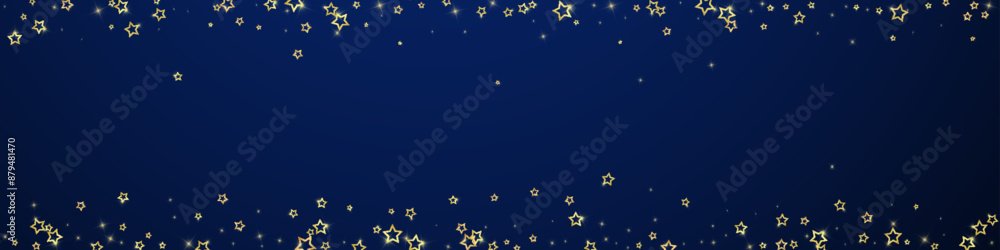 Naklejka premium Starry night fairy tale background.