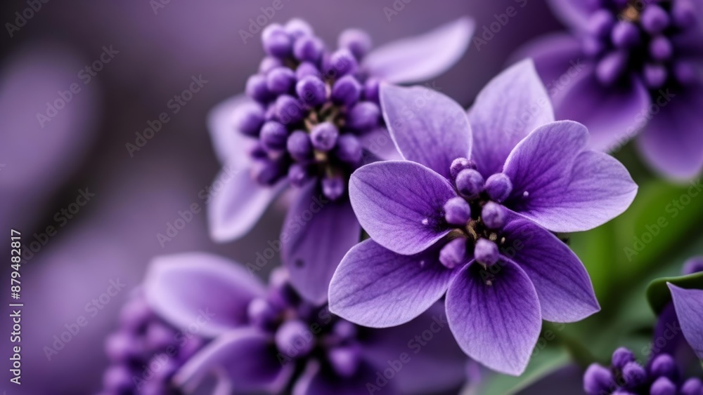 Vibrant purple flowers in bloom Vibrant purple flowers in bloom