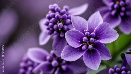  Vibrant purple flowers in bloom