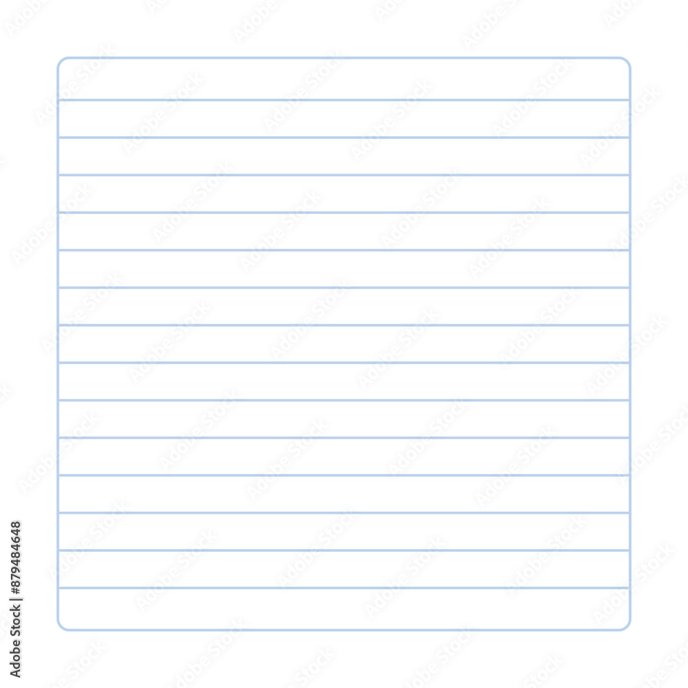 Blank lined notebook page template Blank lined notebook page template